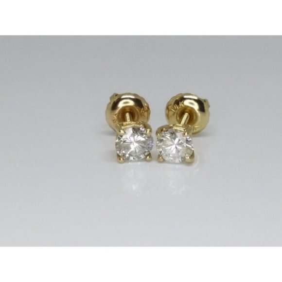.50 ctw Genuine Diamond Studs in 14k Yellow Gold S - Picture 5 of 6